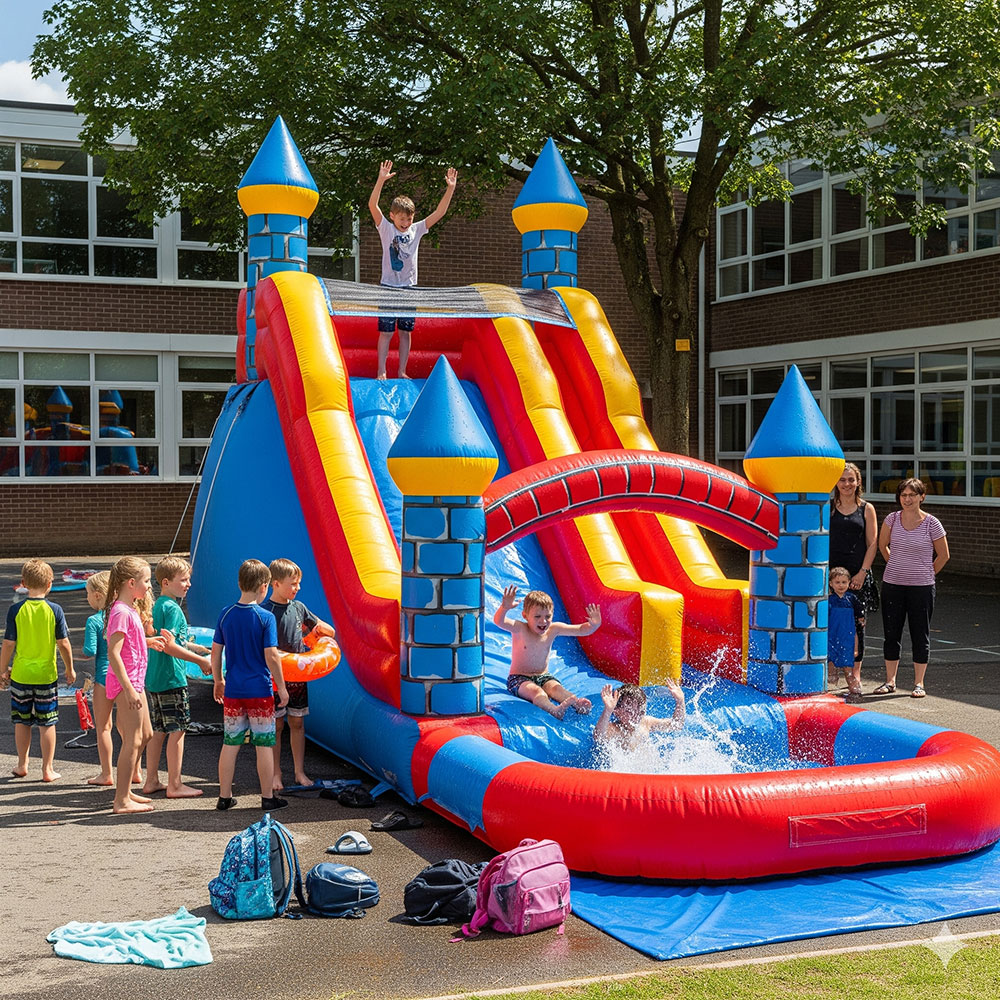 inflatable water slide for school