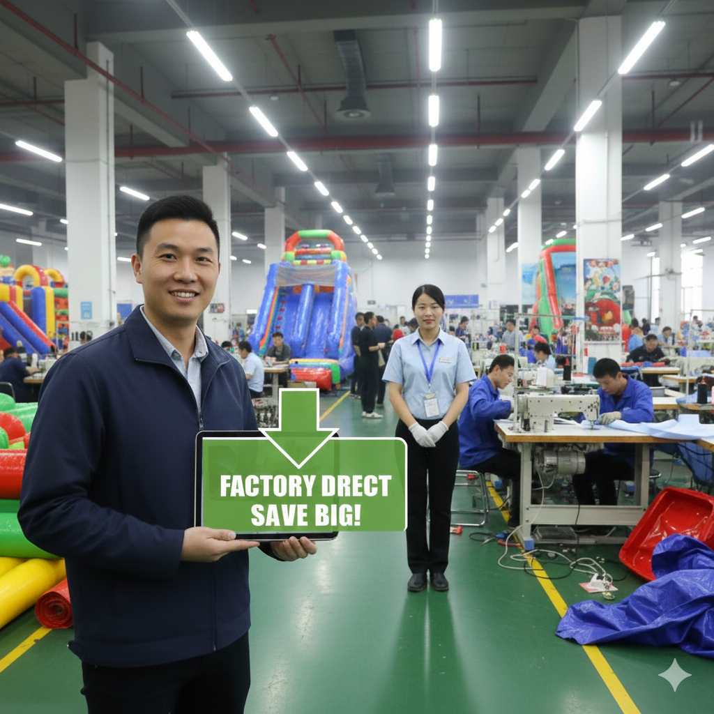 Inflatable obstacle course factory direct supply