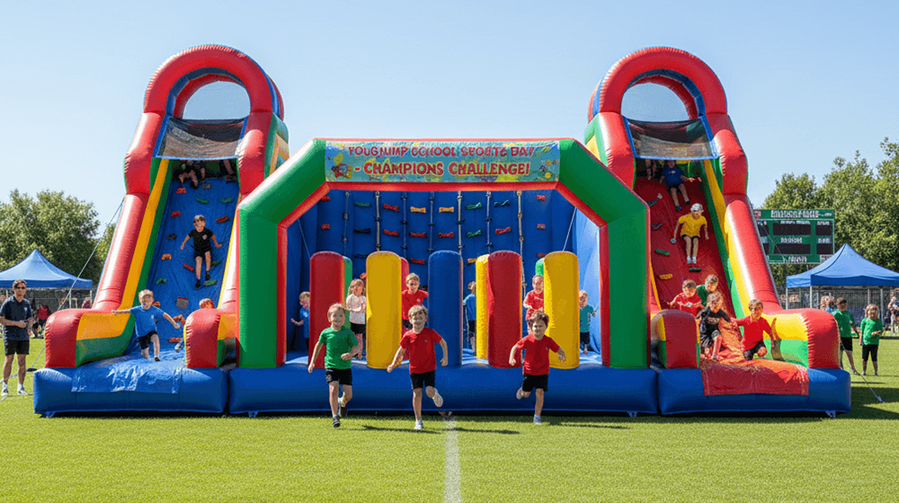 Bounce Houses with Climbing Wall