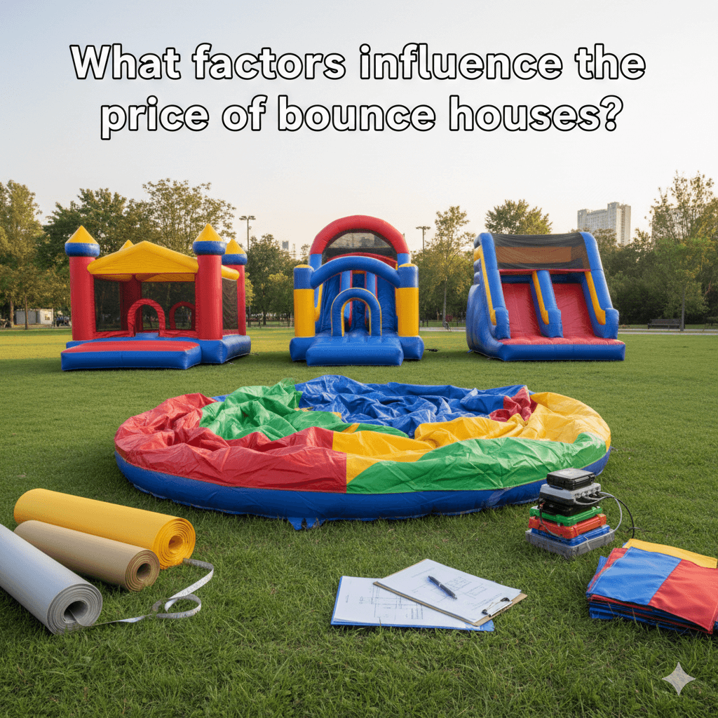 What factors influence the price of bounce houses