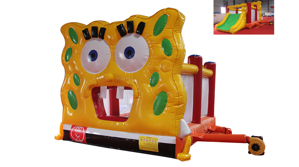 bounce house with slide SpongeBob SquarePants