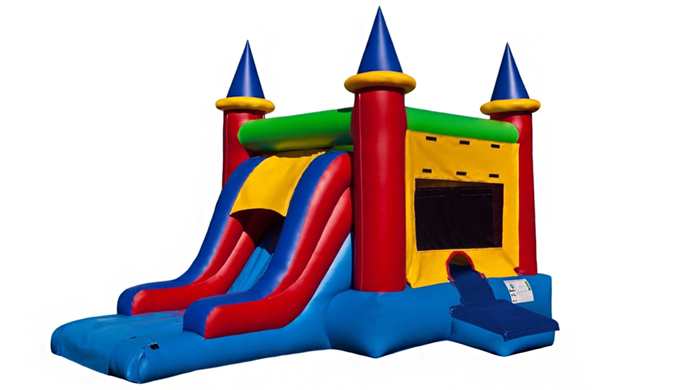 Classic bounce house slide combos