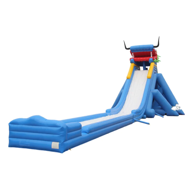 50 foot dragon single lane and slip huge commercial inflatable water slides (5)
