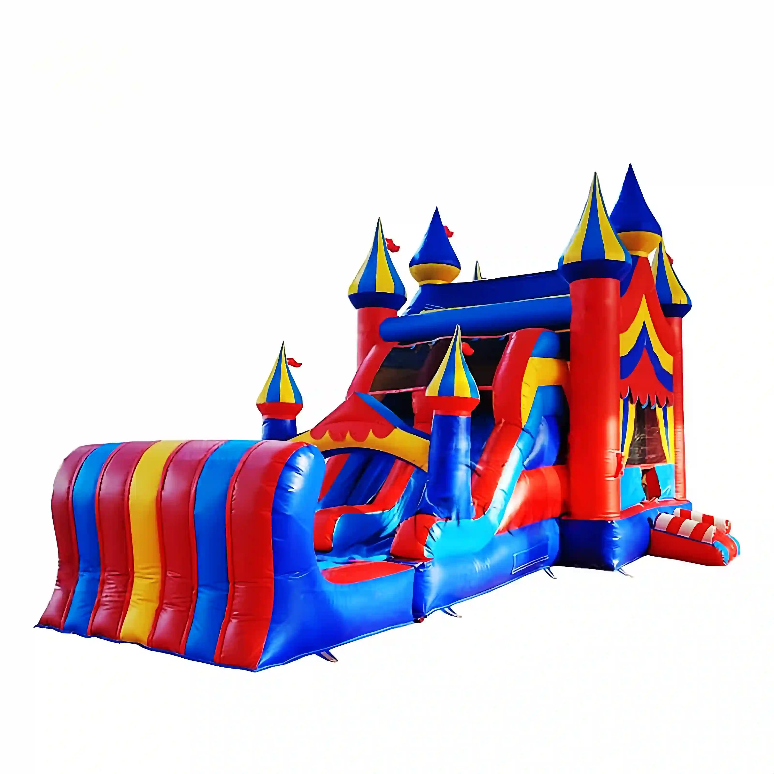5 in 1 carnival inflatable bounce house with slide combos