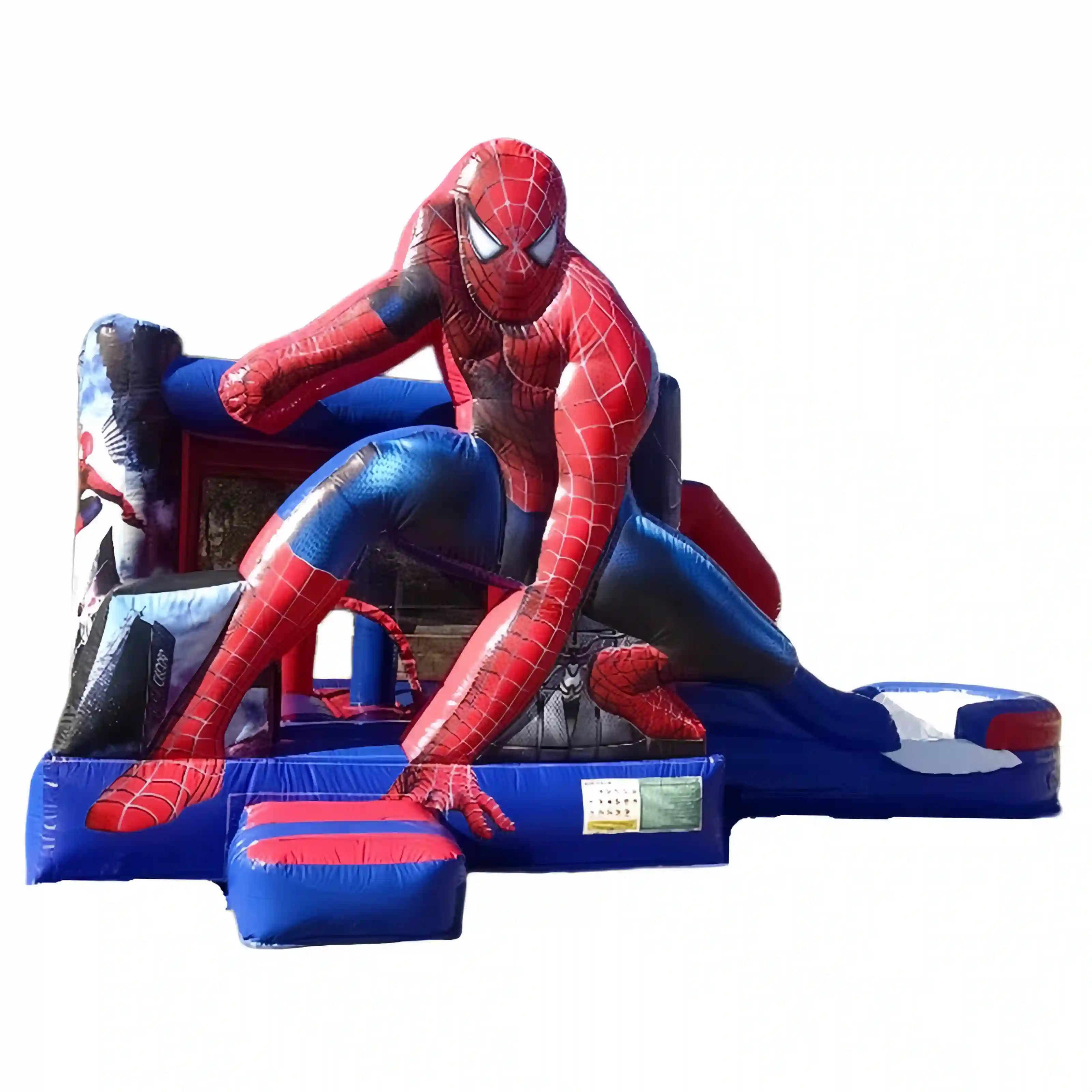 Custom jumping bounce house combo inflatable spider man bouncer