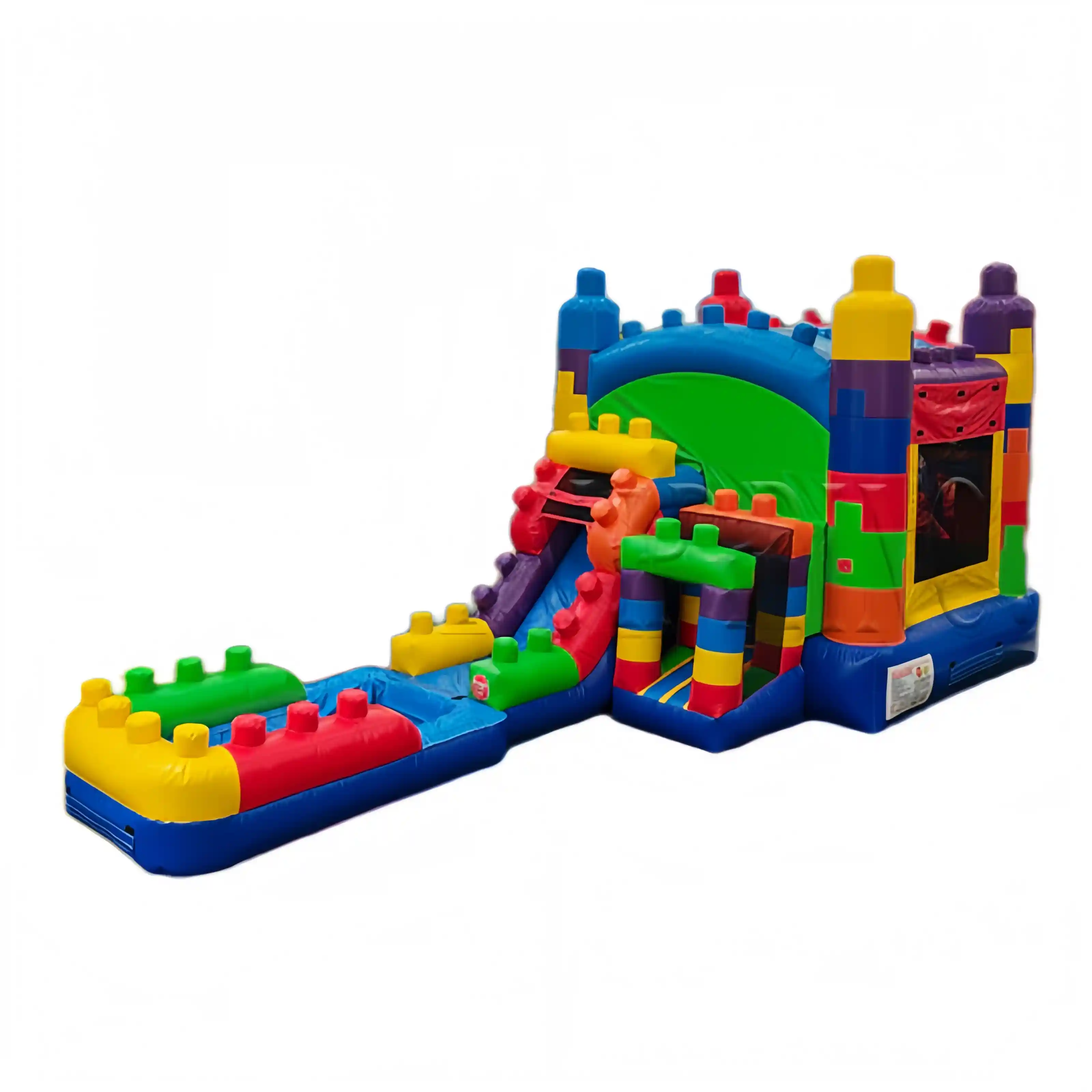 Inflatable Building blocks combo commercial bounce house combo