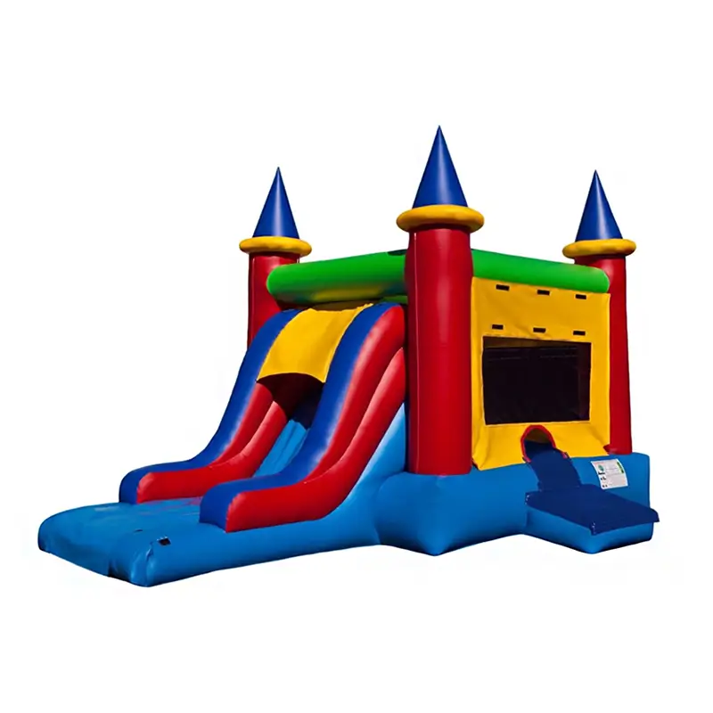 bounce house with slide