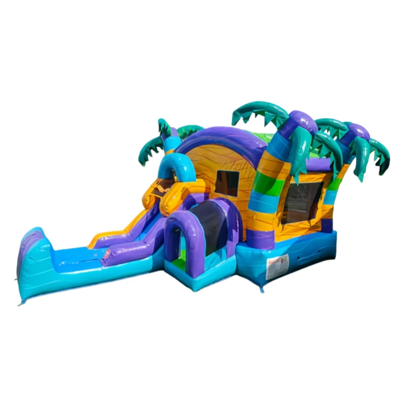 tropical forest commercial inflatable bounce house combo