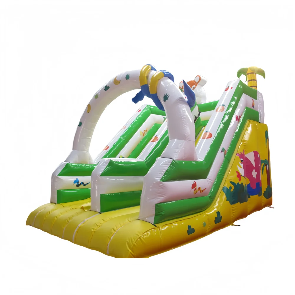 16 Ft single lane wet dry inflatable water slide