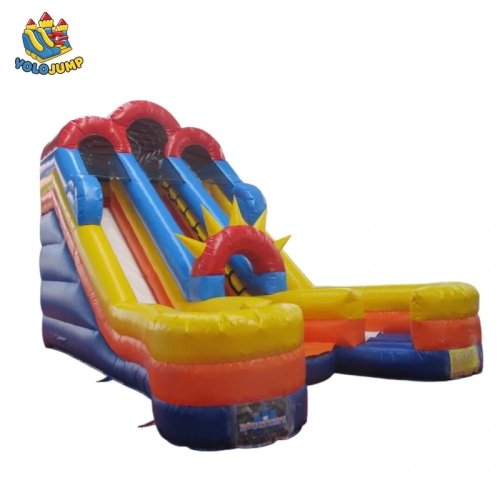 16 ft lava rush double bay water slide inflatable water slide (3)