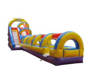 20 ft Rainbow Single Lane Slide With Slip Inflatable Water Slide (2)