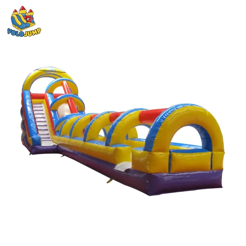 20 ft Rainbow Single Lane Slide With Slip Inflatable Water Slide