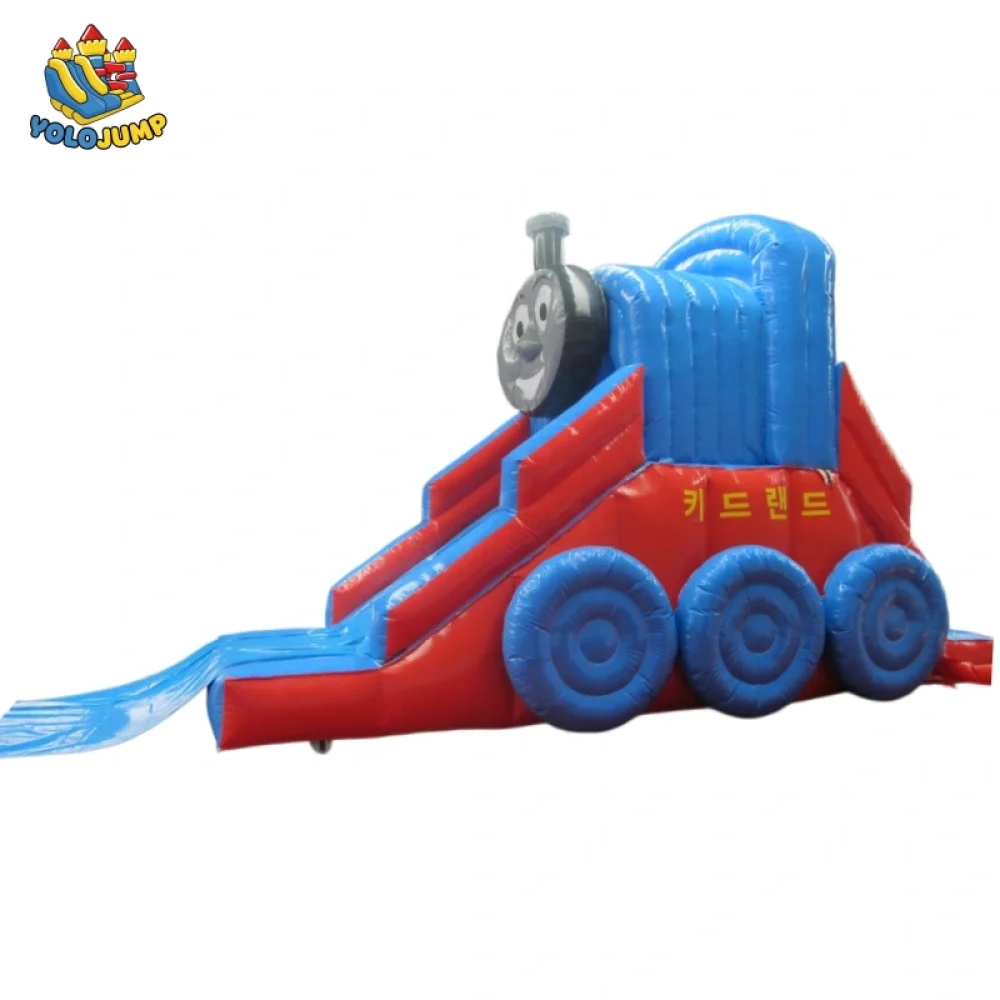 20 ft thomas the tank engine rear loading bouncy water slide (2)