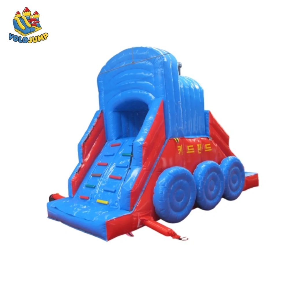 20 ft thomas the tank engine rear loading bouncy water slide (3)