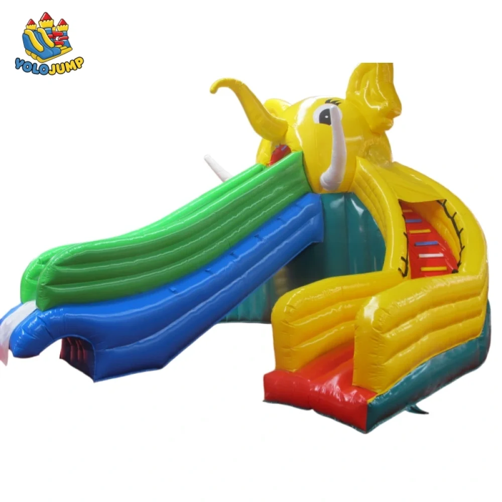 22 ft elephant-themed splashing waves single lane inflatable water slide (3)