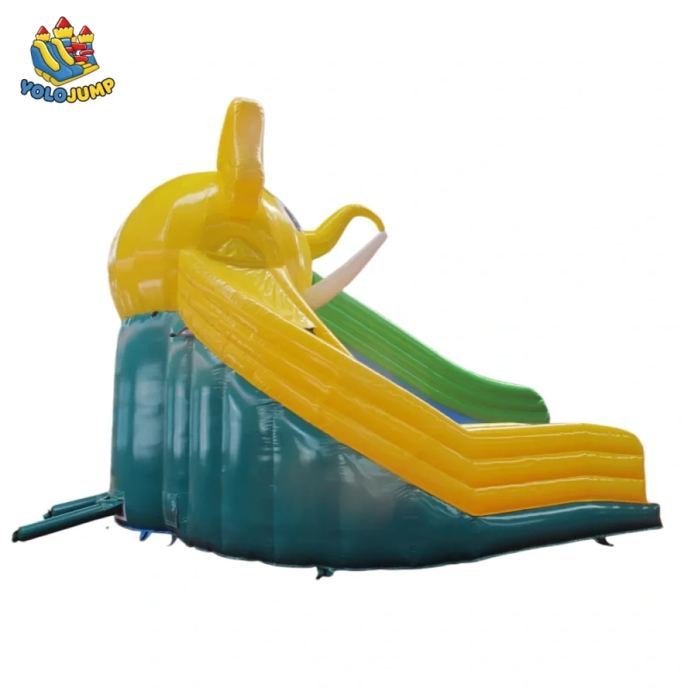 22 ft elephant-themed splashing waves single lane inflatable water slide (4)