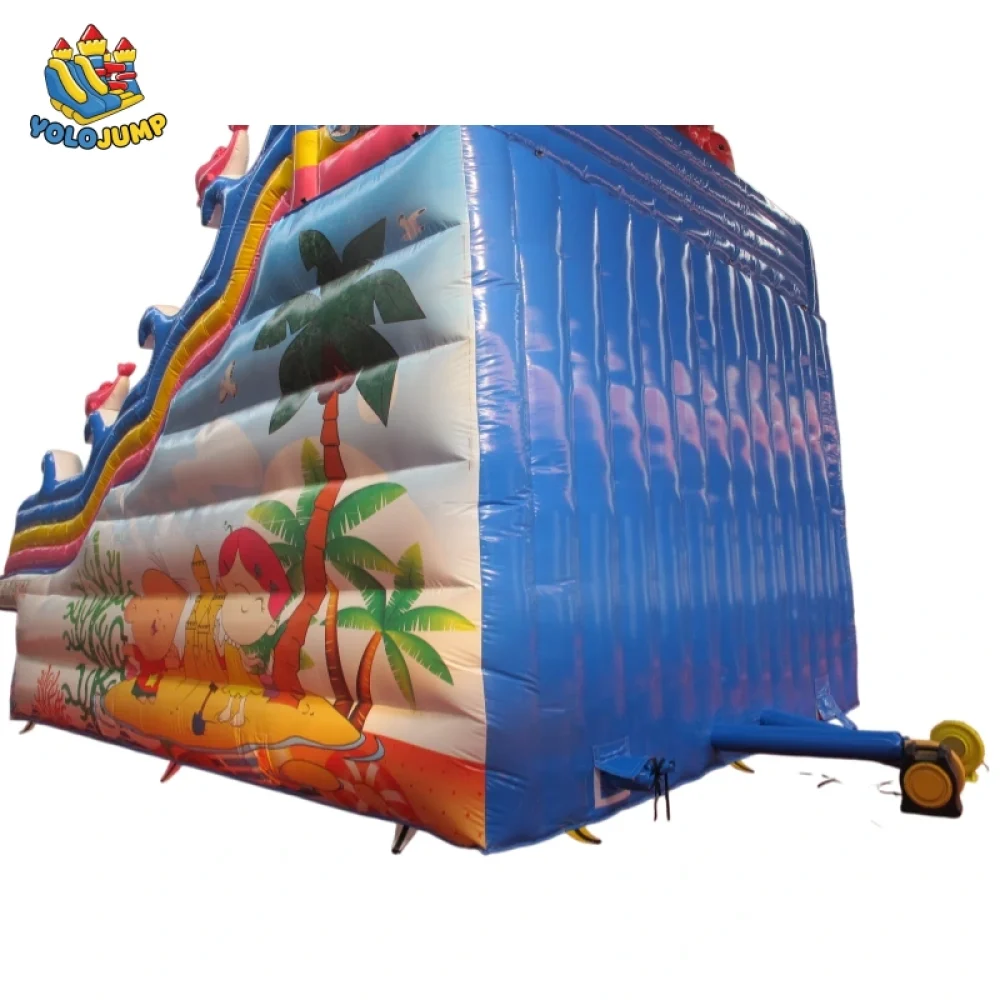 27 ft crayfish design double lane wet dry inflatable bouncy water slide (6)