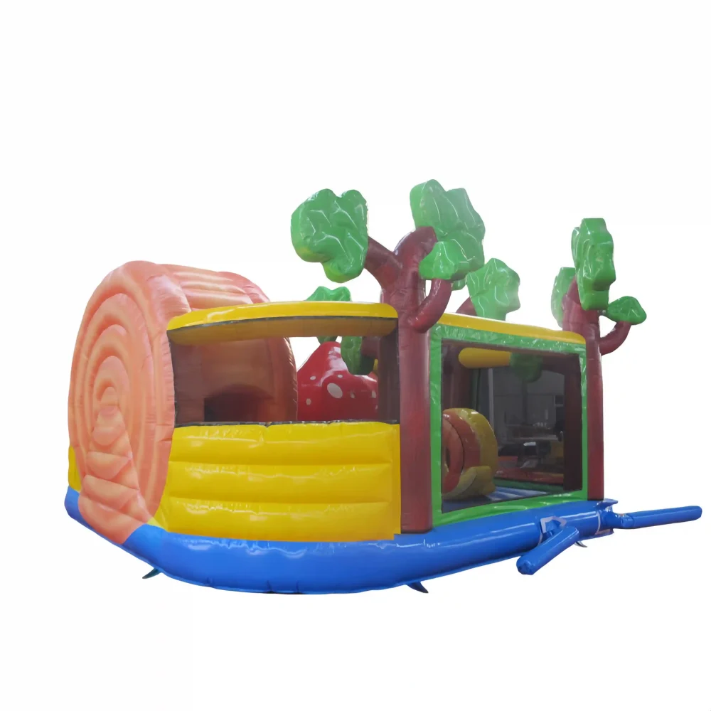 4 in 1 snail theme inflatable bounce house combo unit (2)