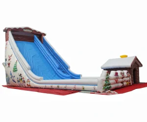 45 foot snow world drop down single lane slip slide inflatable water slides for adults
