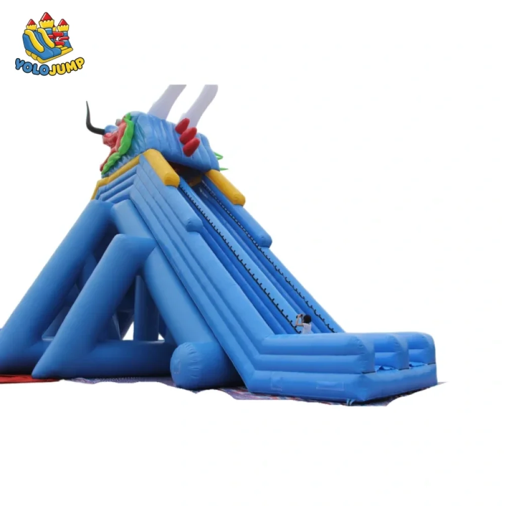50 foot dragon single lane and slip huge commercial inflatable water slides (3)