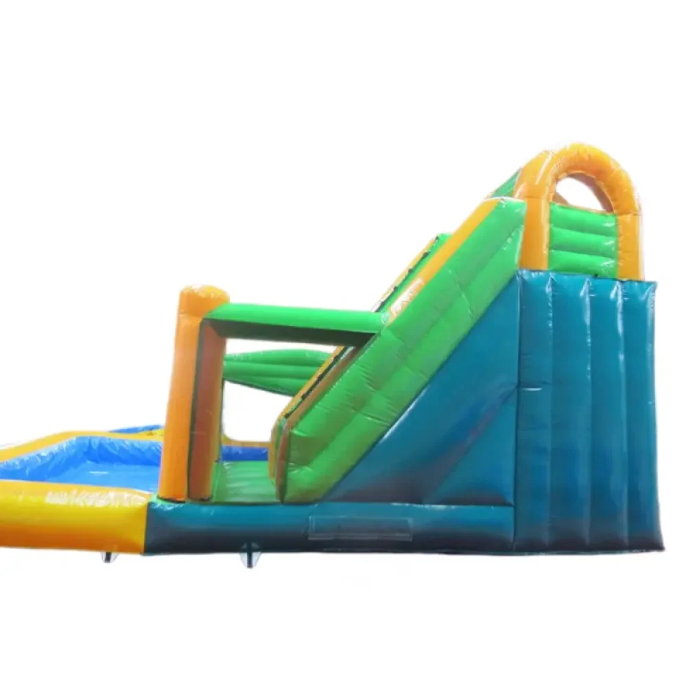 5x commercial inflatable bounce house combo with pool (2)