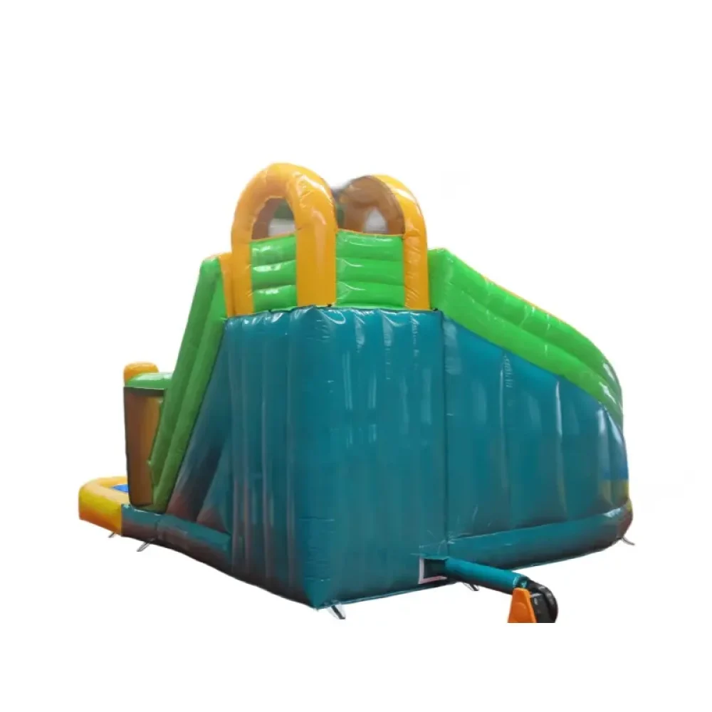 5x commercial inflatable bounce house combo with pool (3)