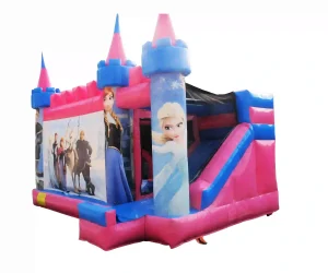 5x jump castle princess theme bounce house slide combo (2)