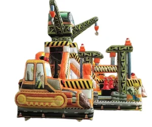 Construction site theme commercial bounce house combo for sale (2)