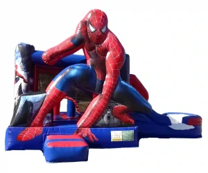 Custom jumping bounce house combo inflatable spider man bouncer