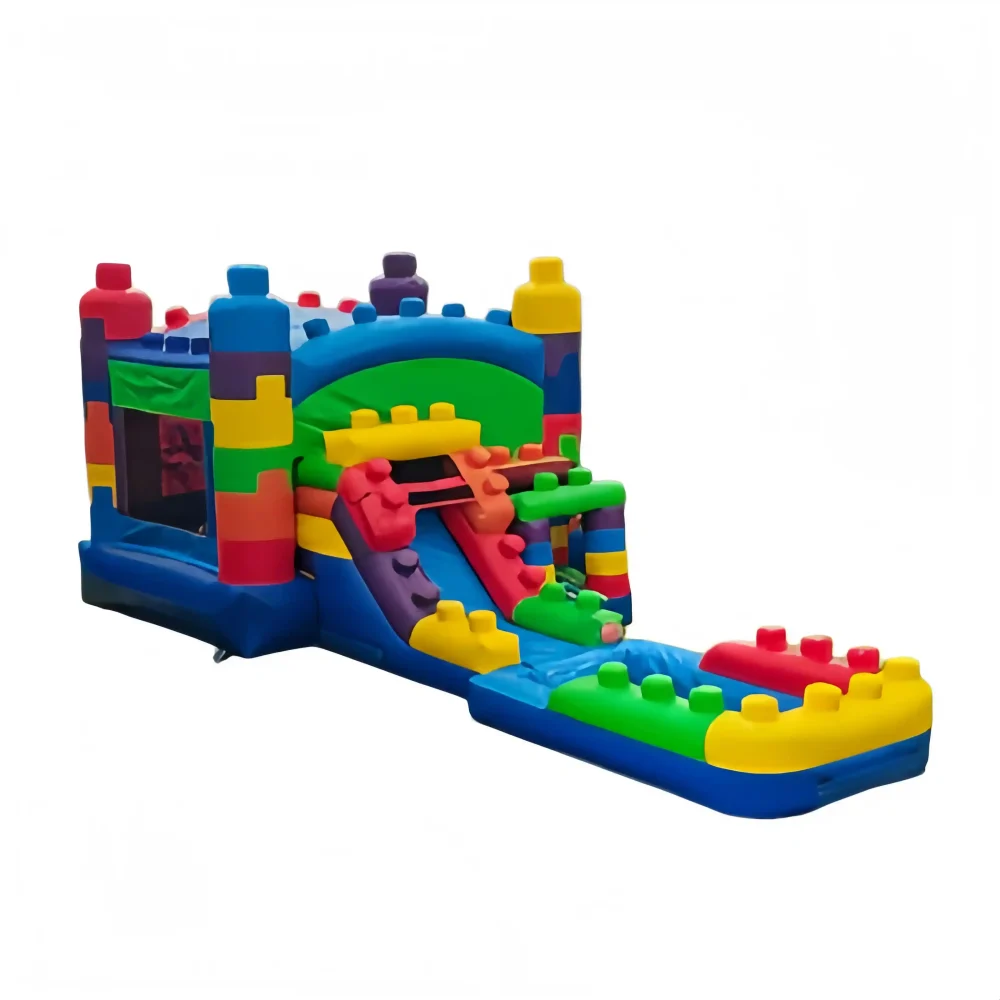 Inflatable Building blocks combo commercial bounce house combo (2)