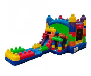Inflatable Building blocks combo commercial bounce house combo
