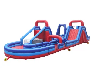 U-Shaped Racing Bend Adult Inflatable Obstacle Course