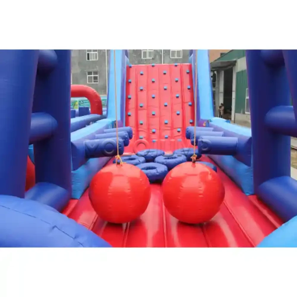 U-shaped racing bend adult inflatable obstacle course (3)