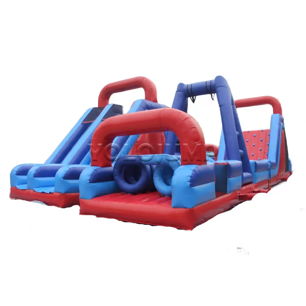 U-shaped racing bend adult inflatable obstacle course (7)