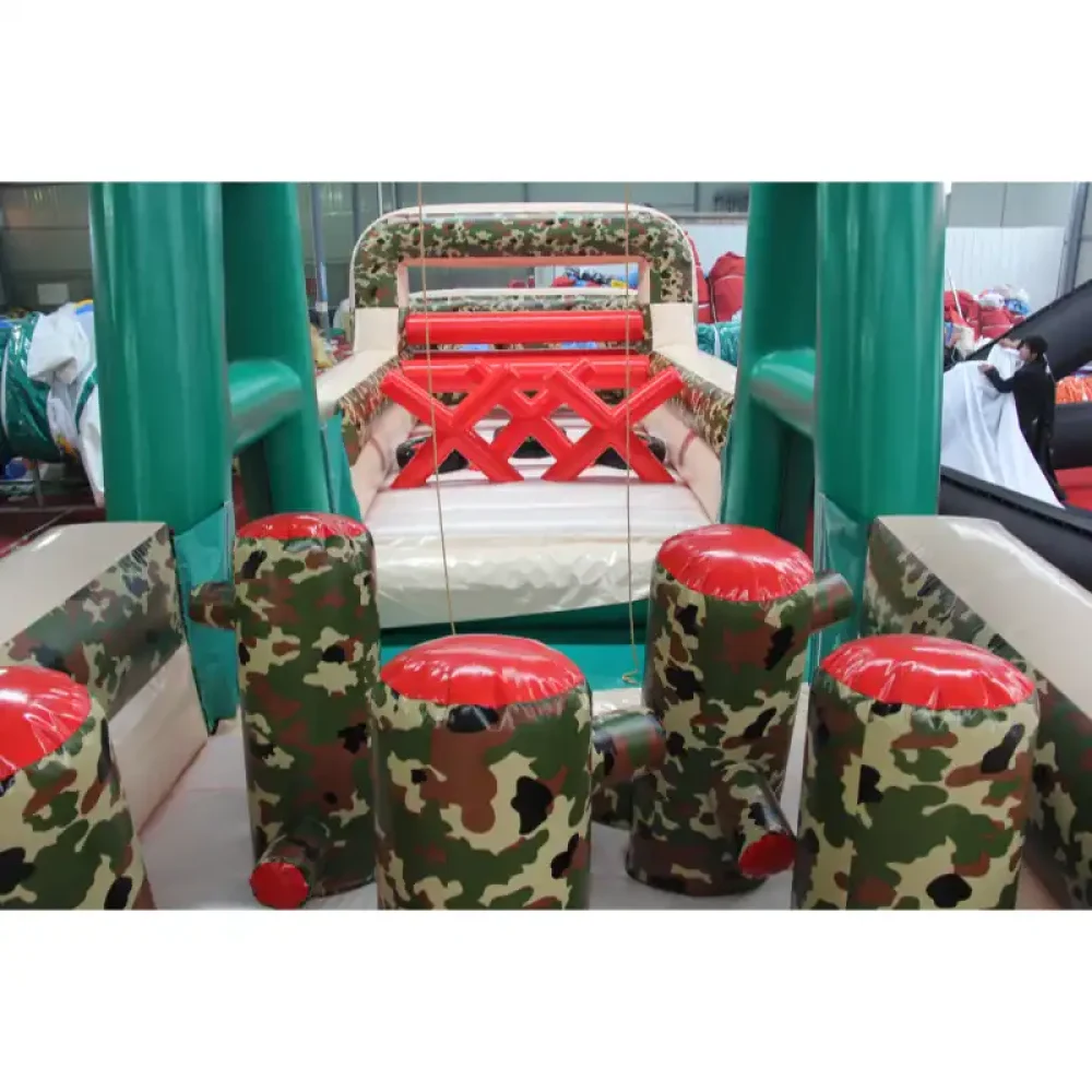 camouflage extreme rush commercial inflatable obstacle course (4)