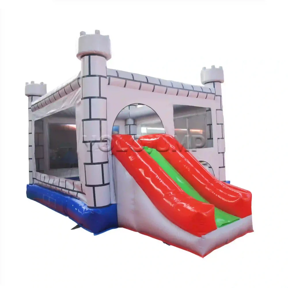 children's castle commercial bounce house with slide for sale (2)