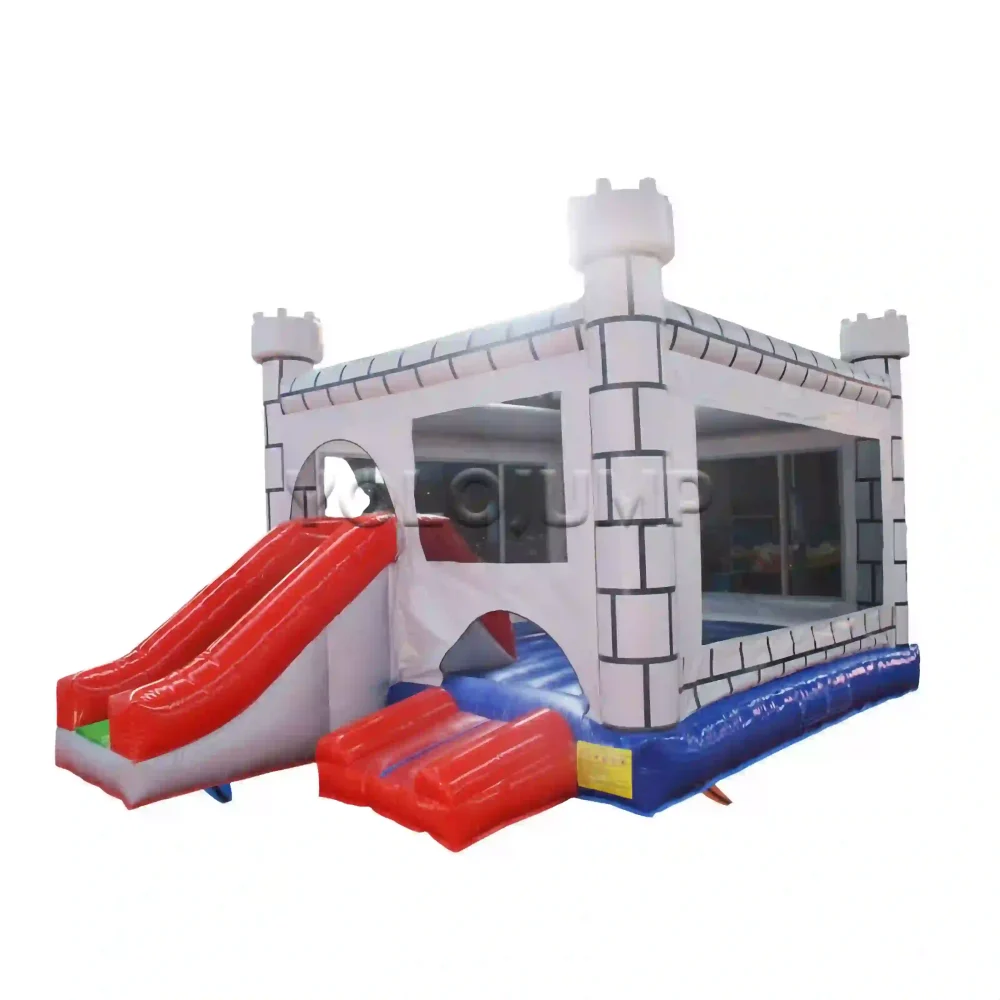 children's castle commercial bounce house with slide for sale (3)