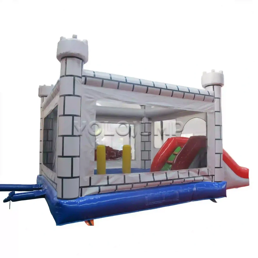 children's castle commercial bounce house with slide for sale (4)