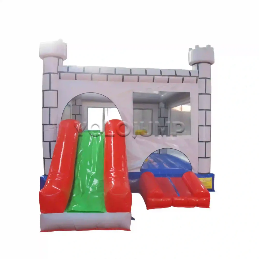 children's castle commercial bounce house with slide for sale