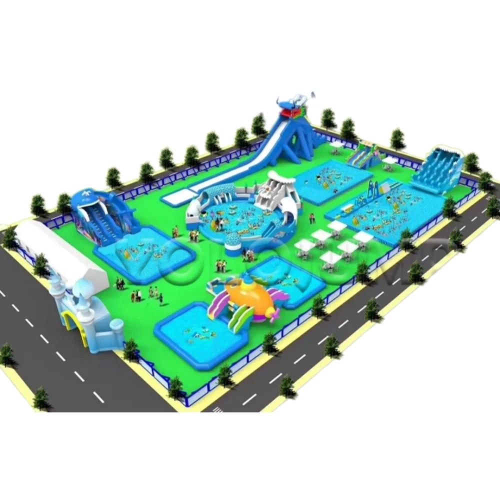 customizable cheap inflatable water park 02