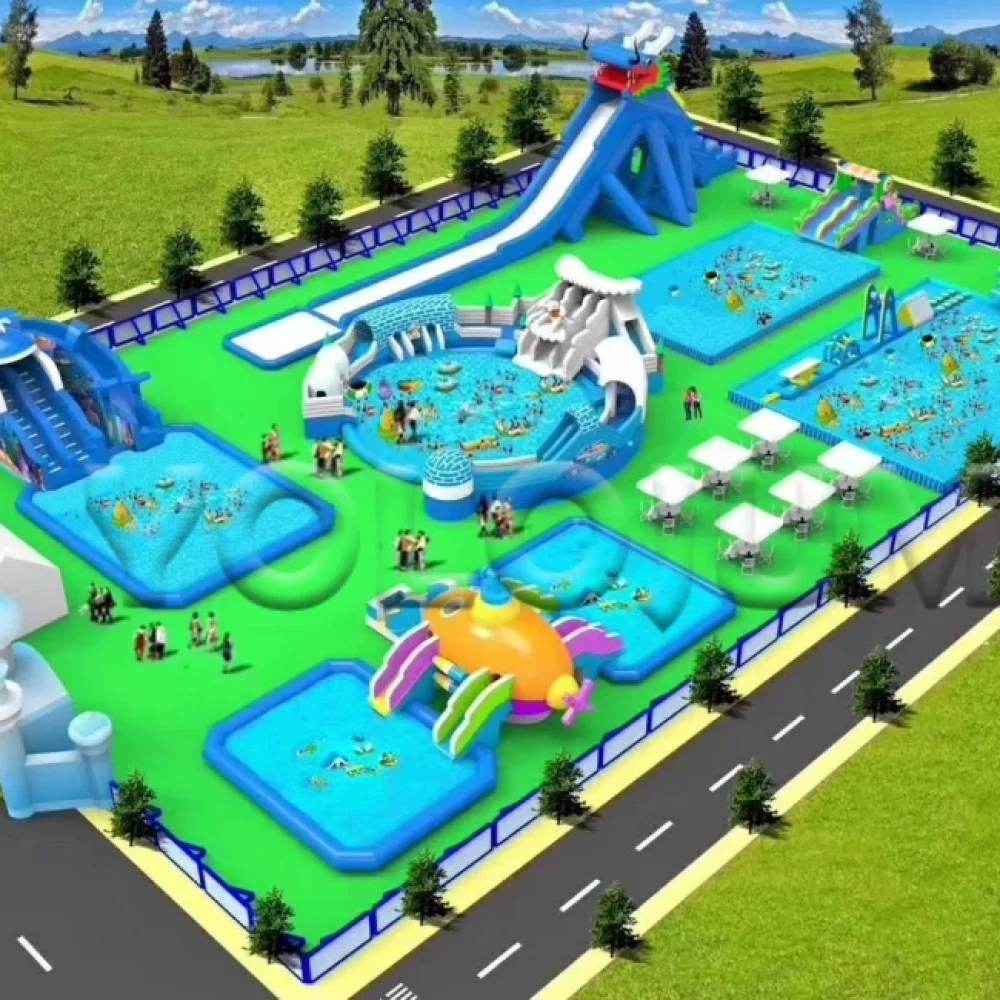 customizable cheap inflatable water park