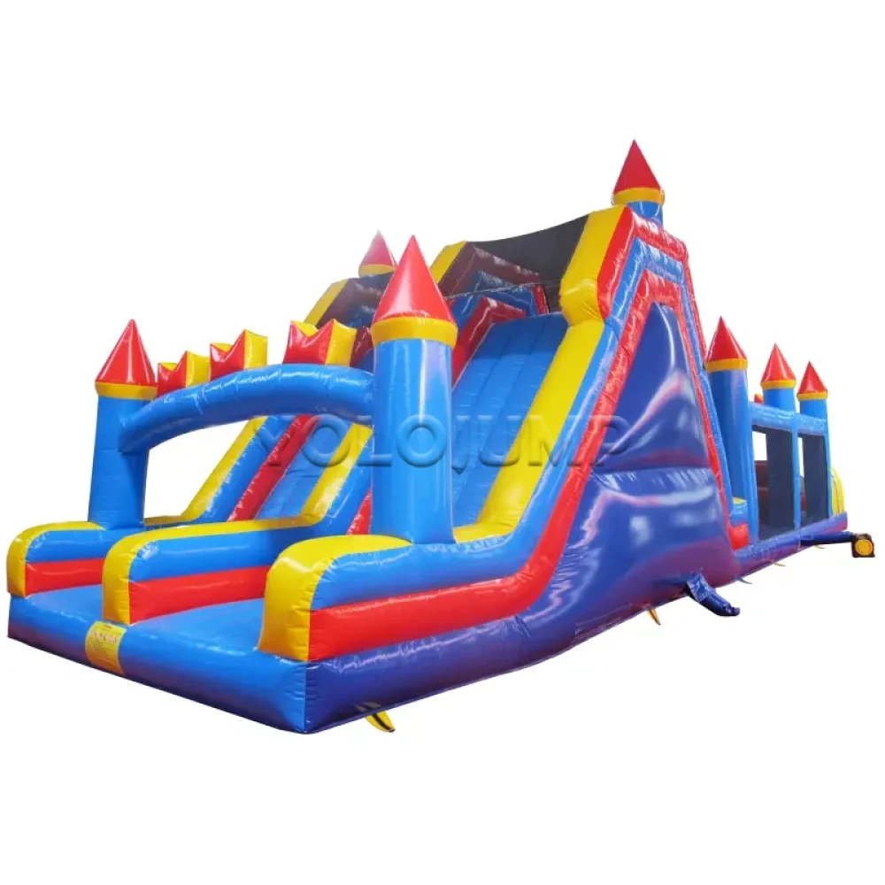 extreme rush commercial obstacle course bounce house