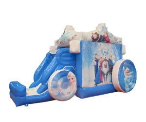 frozen carriage commercial bounce house with slide (3)