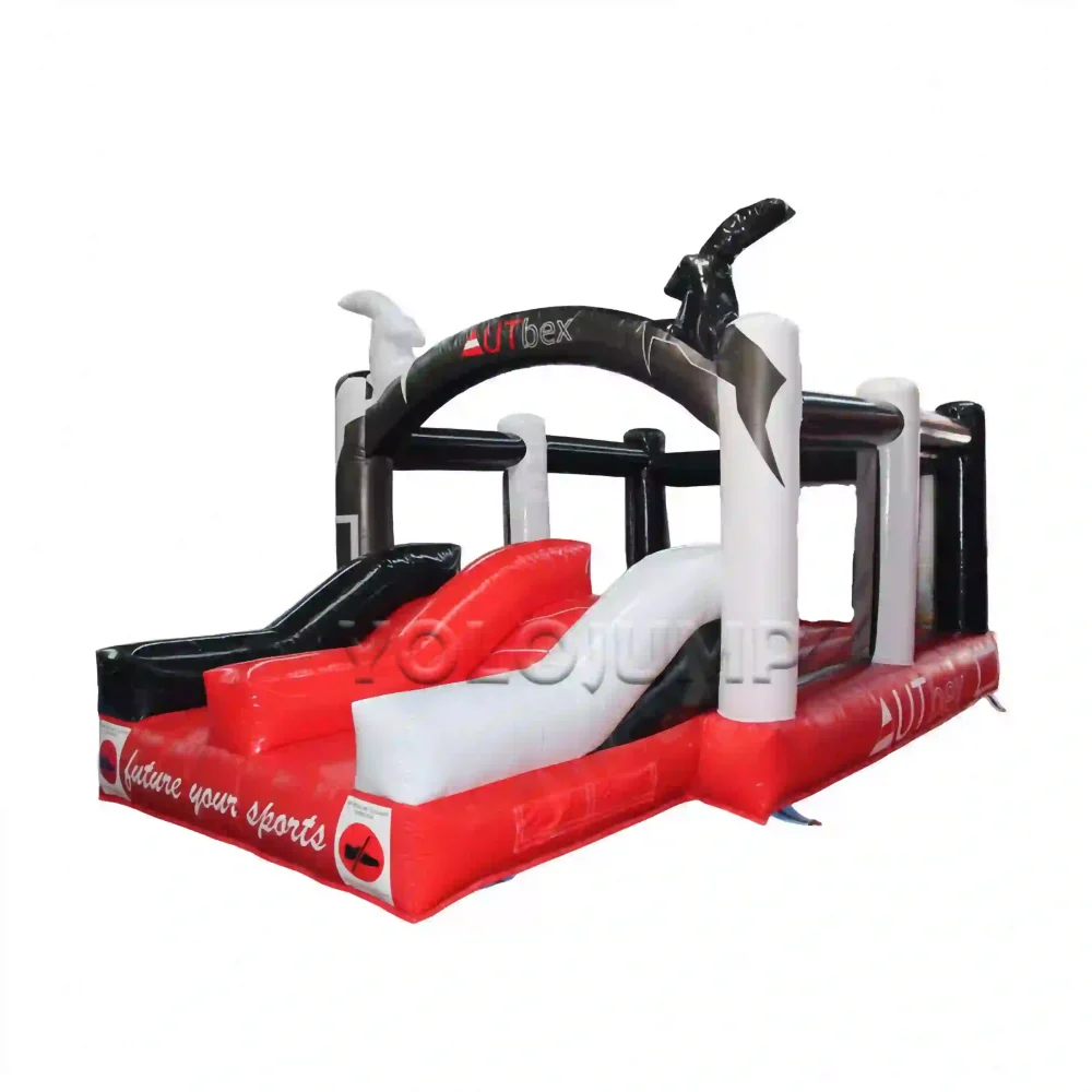 goat shape commercial bounce house with slide (2)