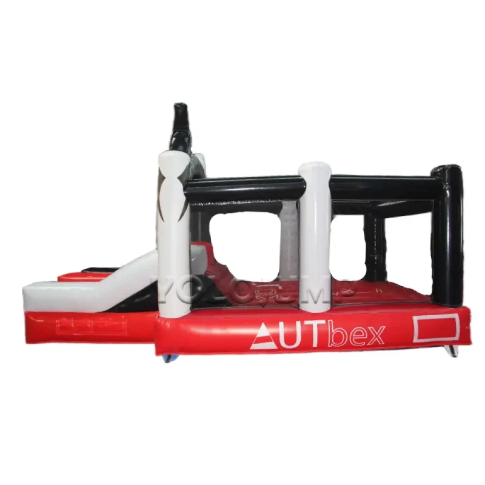 goat shape commercial bounce house with slide (3)