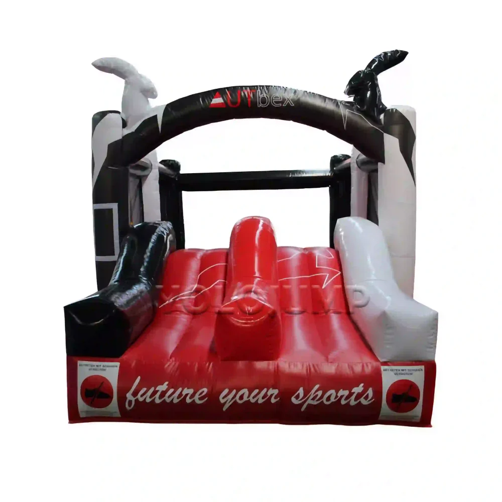 goat shape commercial bounce house with slide