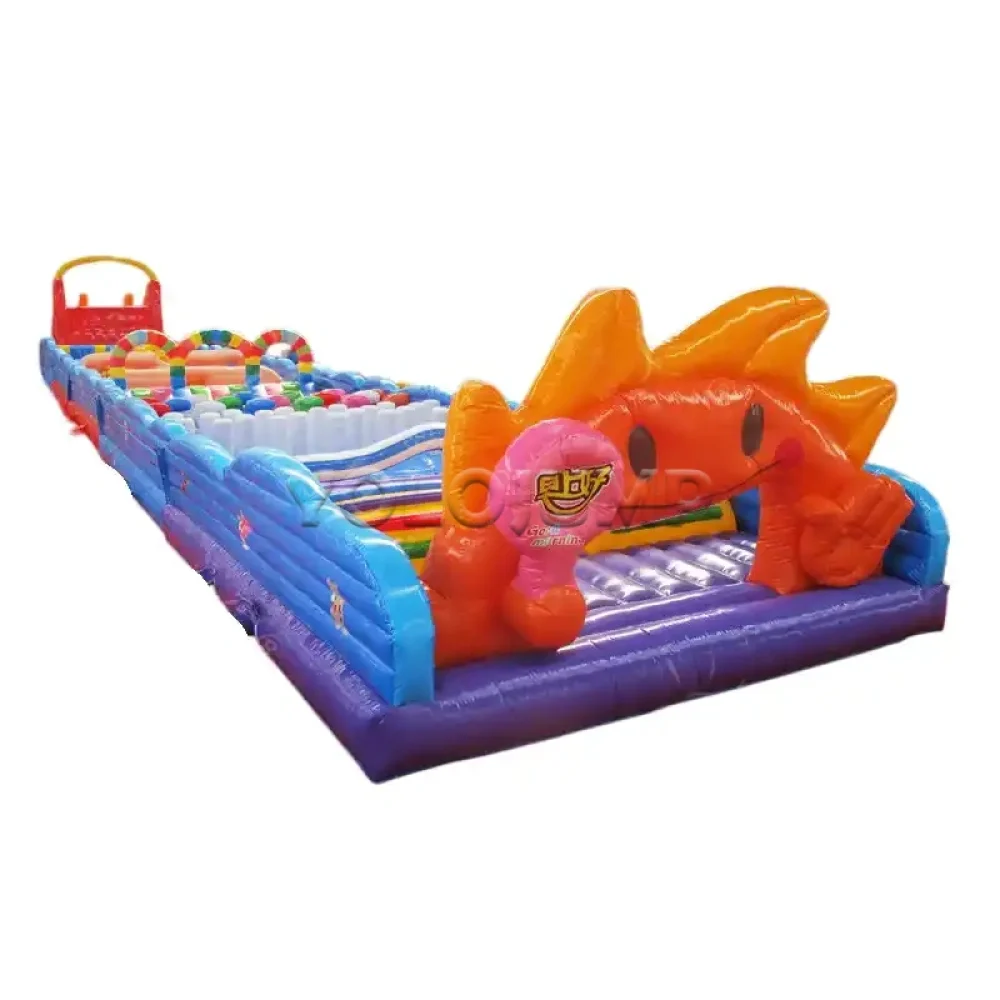 good morning theme commercial inflatable obstacle course (3)