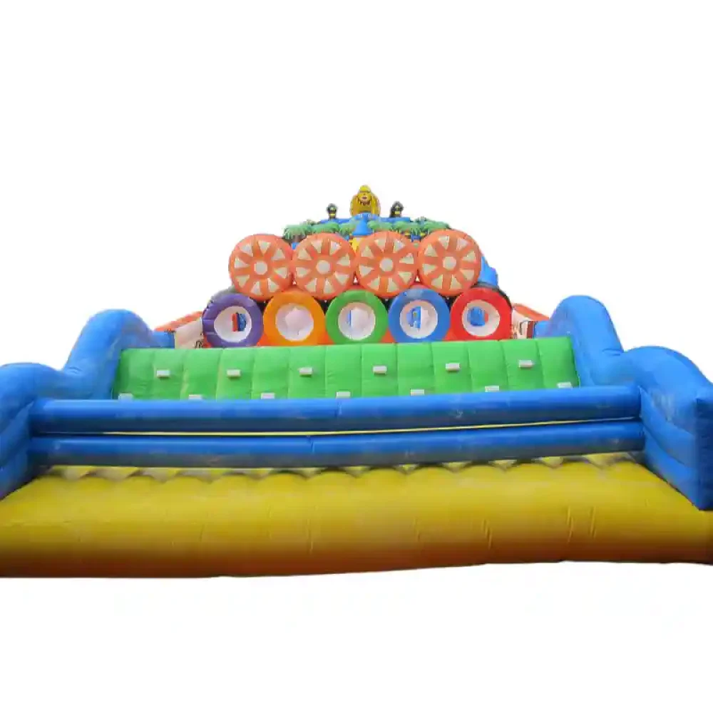 gorilla theme extreme rush inflatable obstacle course for sale (4)