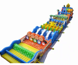 gorilla theme extreme rush inflatable obstacle course for sale
