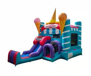 ice cream island commercial inflatable bounce house combo